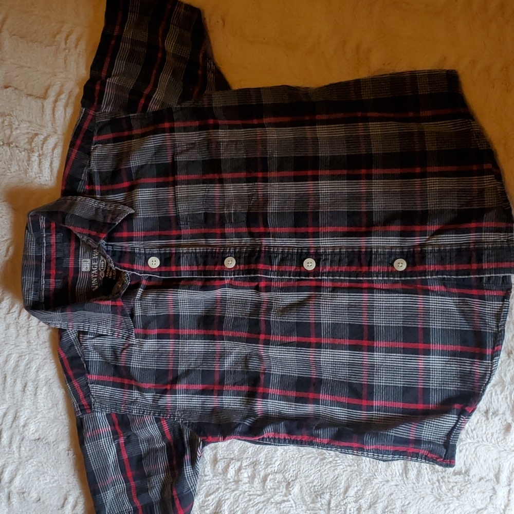 Plaid button up shirt